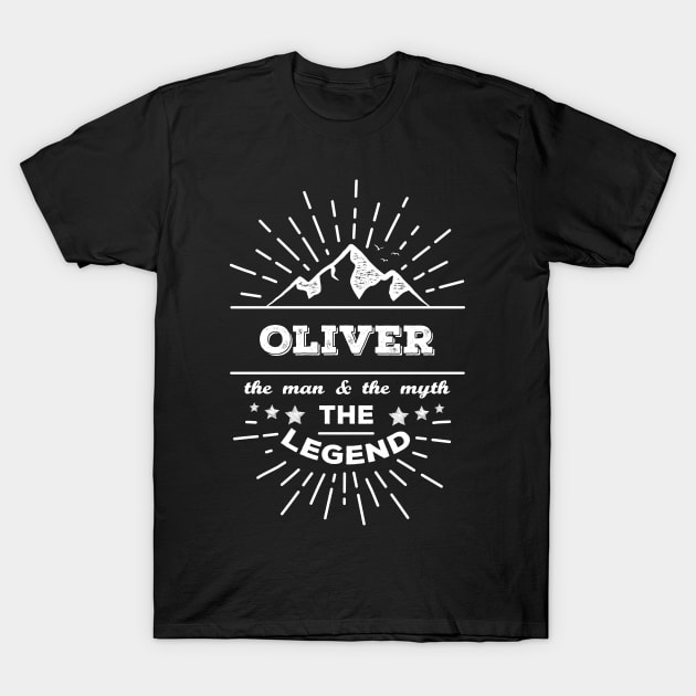 Oliver the man the myth the legend T-Shirt by LeonAd